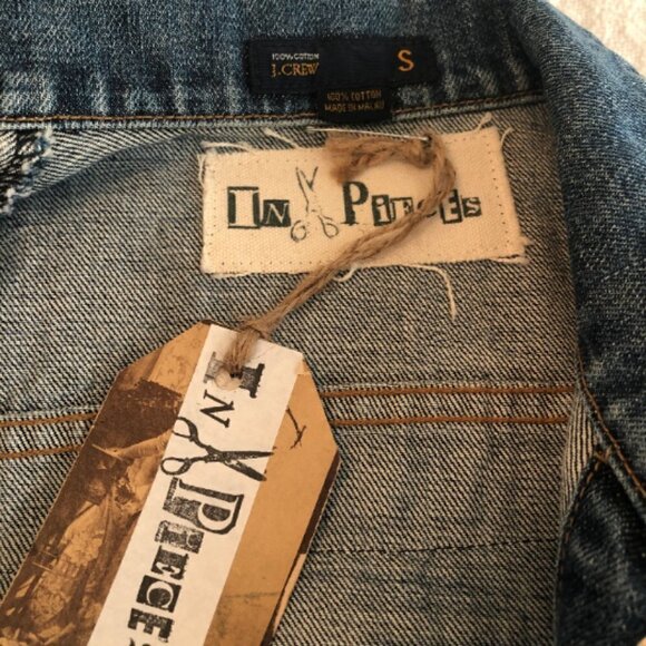 Feminist Art Denim Jacket “Fatal Flaw” Handcrafted | One of a Kind - Picture 12 of 16